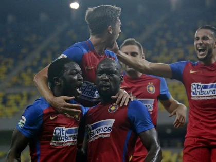 STEAUA A INVINS ASTRA GIURGIU, IN MANSA TUR DIN SEMIFINALELE CUPEI LIGII