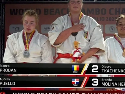 „Studenta” Bianca Prodan este campioană mondială la sambo pe plajă!