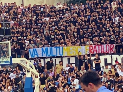Suporterii lui Partizan le-a întors gestul ultrașilor români: „Vă mulțumesc, fraților”
