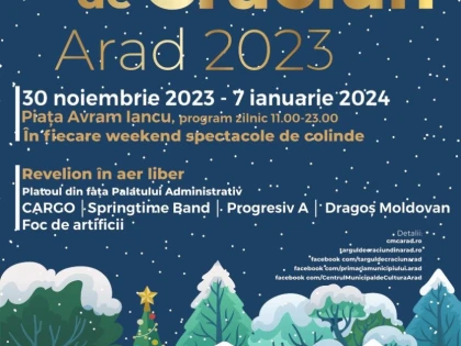 Târgul de Crăciun din Arad, ediția 2023 își va deschide porțile în data de 30 noiembrie