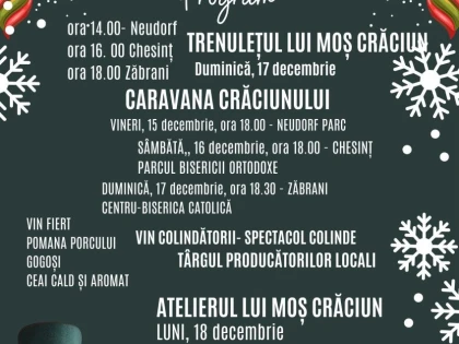 Târgul de Crăciun din comuna Zăbrani își va deschide porțile pe 15 decembrie
