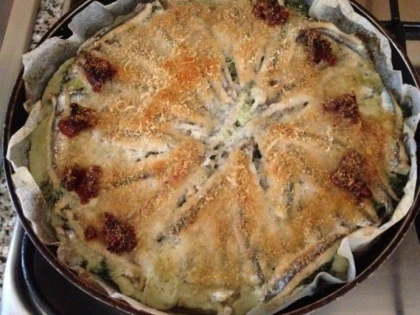 TARTA CU ANSOA SI SPANAC
