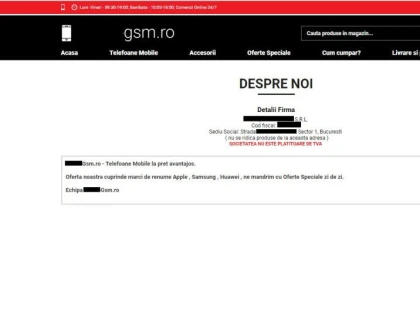 Telefoane mobile în valoare de aproape 43 milioane de lei,  vândute online, dar la negru