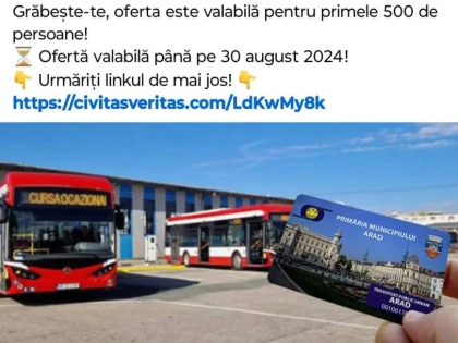 Tentativă de fraudă în numele CTP Arad, printr-o reclamă la carduri ieftine