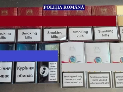 Țigări de contrabandă, depistate de polițiștii orașului Lipova