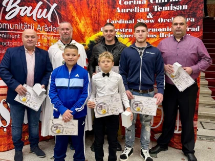Tinerii performeri ai Clubului Sportiv Școlar „Gloria” Arad, premiați pentru rezultatele lor excepționale