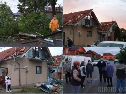 Tornadă în Bihor, la câțiva kilometri de județul Arad