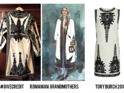 Tory Burch a recunoscut că s-a inspirat de la un suman românesc de la început de secol XX