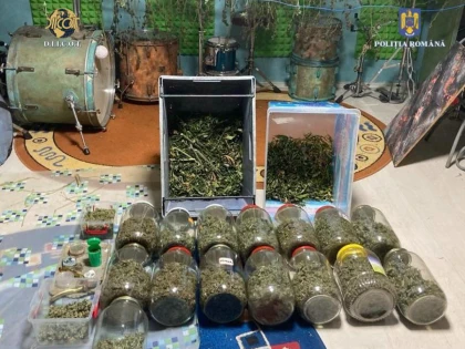 Traficant de droguri, săltat de polițiștii SCCO. La percheziții s-au găsit șase kilograme de canabis