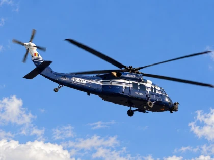 Traficul din Arad, supravegheat din elicopter. Abaterile vor fi transmise polițiștilor de la sol