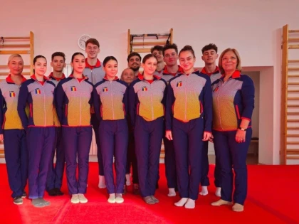 Trei gimnaști de la cluburi arădene, în pregătire cu lotul național de gimnastică aerobică