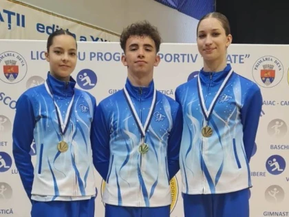 Trei juniori de la CSM Arad sunt în pregătire cu lotul național de gimnastică aerobică