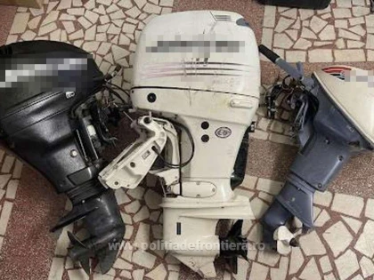 Trei motoare de barcă suspecte, descoperite la Nădlac. Un bărbat este cercetat pentru tăinuire