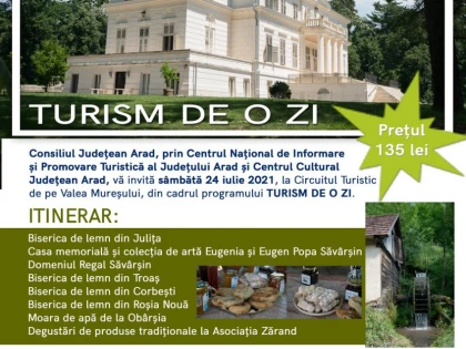 „Turism de o zi”, pe Valea Mureșului