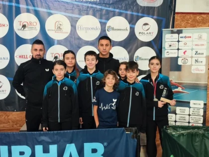 Turneu internațional pentru tinerii jucători arădeni de tenis de masă, Maya Madar a luat medalie!