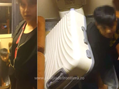 Un adolescent din Afganistan a încercat să treacă granița, prin Curtici, ascuns într-un geamantan