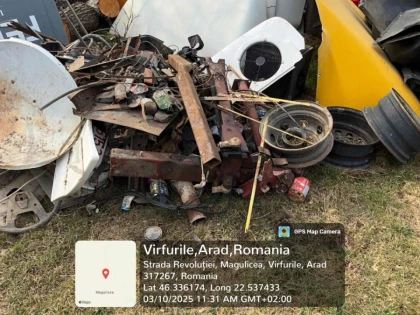 Un arădean care avea în curte un service auto neautorizat, amendat cu 10.000 de lei de Garda de Mediu