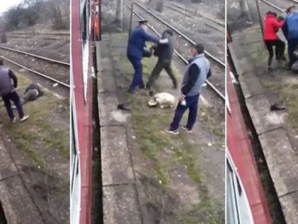 Un bărbat a fost bătut și aruncat din tren, în gara Milova