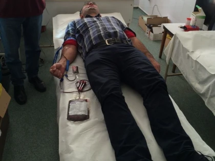 UN GEST PENTRU SALVAREA UNOR VIETI, POLITISTII ARADENI AU DONAT SANGE