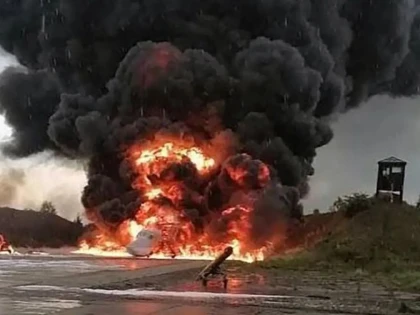 Un important bombardier rusesc a fost distrus de ucraineni cu o dronă ieftină