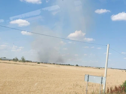 Un nou incendiu a făcut scrum hectare întregi de grâu și de miriște, între Horia și Arad