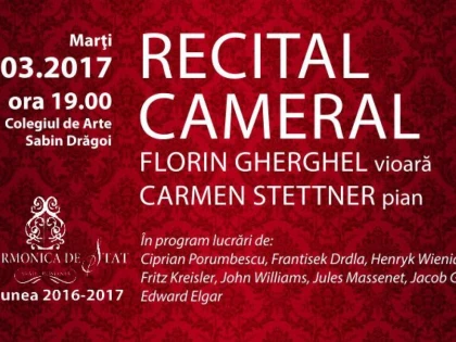 Un romantic recital cameral, la Colegiul „Sabin Drăgoi“ din Arad