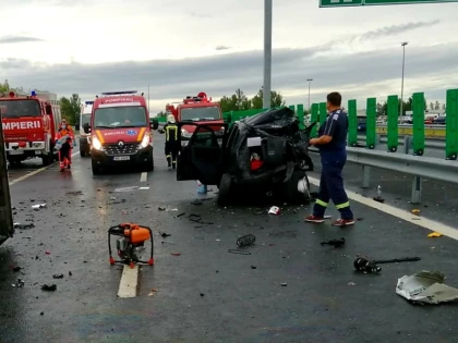 (UPDATE) Accident grav în apropiere de vama Nădlac. Printre victime sunt și trei copii