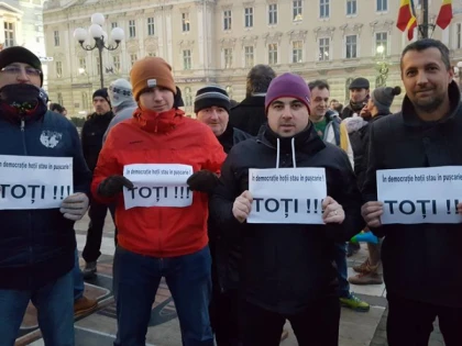 USR a fost în fruntea mitingului de la Arad (VIDEO)