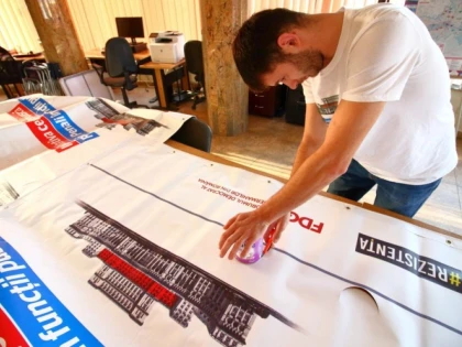 USR Arad a montat cortul ”Fără penali”
