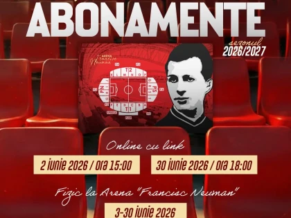 UTA a dat startul campaniei de abonamente pentru sezonul 2026-2027