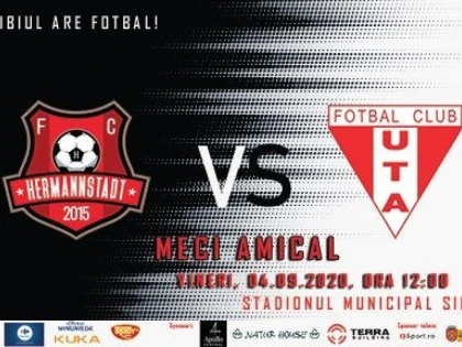 UTA dispută vineri un meci amical la Sibiu, cu FC Hermannstadt