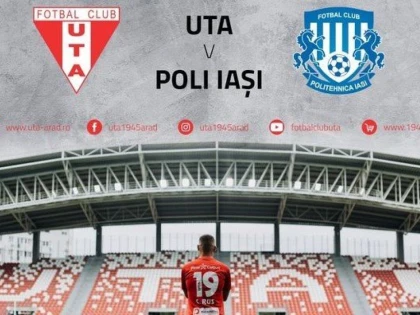 UTA pune în vânzare bilete virtuale pentru meciul de duminică, cu Poli Iaşi