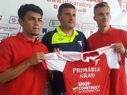 UTA şi-a luat încă doi juniori. Tescan şi Rusu, prezentaţi înaintea meciului cu Viitorul