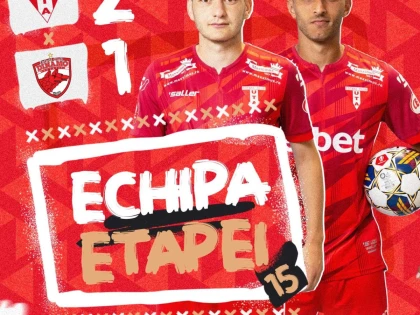 Utiștii Freitas și Dumitrașcu au fost incluși în echipa ideală a ultimei etape a turului din SuperLiga!