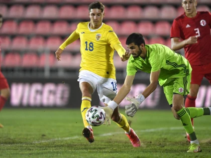 Utistul Miculescu, titularizat de Bratu la România U21! "Tricolorii" au remizat cu Georgia