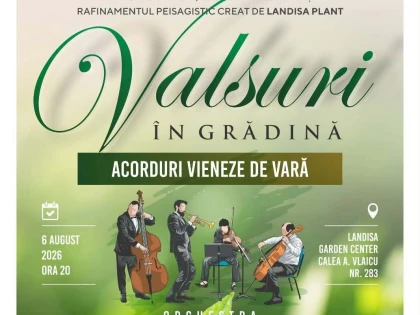 „Valsuri în grădină – Acorduri vieneze de vară“, într-un spațiu neconvențional din municipiul Arad