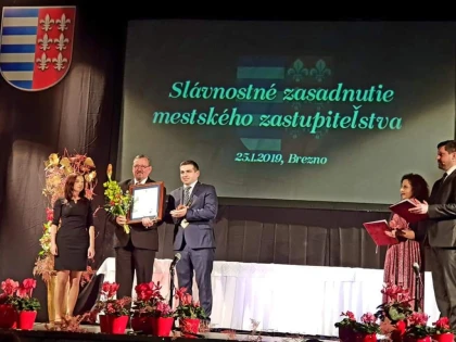 Vasile Ciceac, cetățean de onoare al orașului slovac Brezno