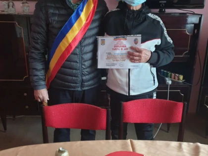 Veteranul de război Gheorghe Dărău, din Hălmagiu, a ajuns la venerabila vârstă de 100 de ani