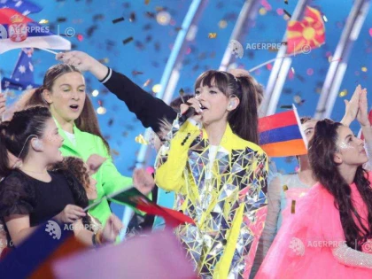 Viki Gabor din Polonia, câştigătoarea celei de-a 17-a ediţii a concursului Eurovision Junior