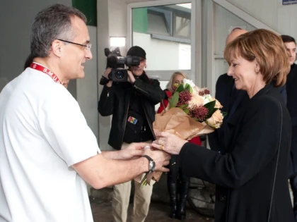 Vizită regală la Spitalul Floreasca, înființat la inițiativa Reginei-mamă Elena