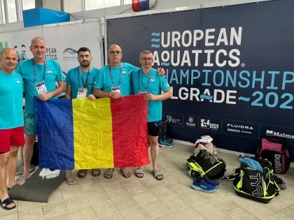 Vladimir Georgescu a obținut la Belgrad a treia medalie europeană din istoria CSM Arad la înot masters