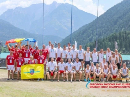VOINTA ARAD A URCAT PE PODIUM LA CAMPIONATUL EUROPEAN DE BARCI DRAGON