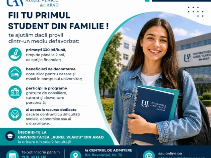 Vrei să fii primul student din familia ta? Ce sprijin oferă UAV Arad tinerilor din medii defavorizate