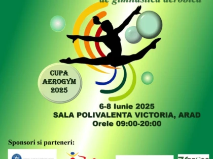 Weekend cu gimnastică aerobică la Arad! Cupa Aerogym, competiție de calificare la Europene