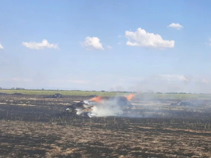 Zeci de baloți și vegetația de pe mai multe hectare s-au făcut scrum la Socodor