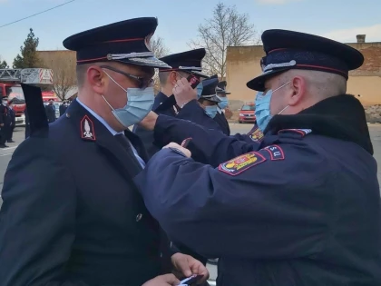 Ziua Protecției Civile s-a lăsat cu promovări la pompieri