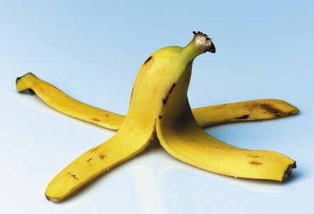 Coaja de banana pentru riduri