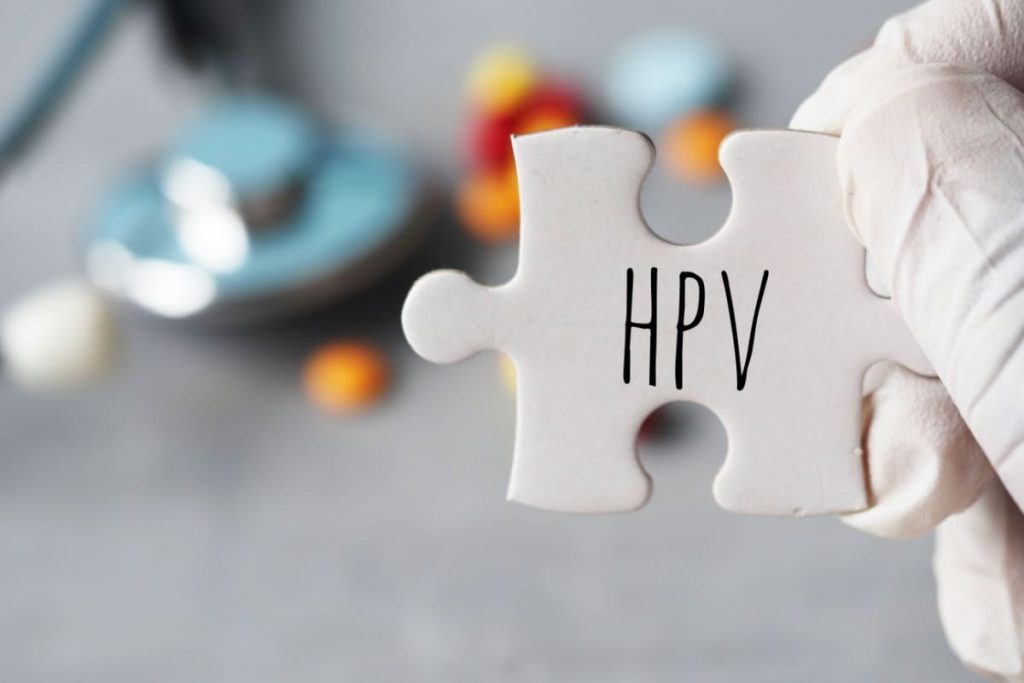 piesa puzzle cu inscriptie HPV